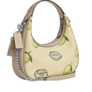 Coach NWT Carmen Mini Crossbody Bag in Lemon Print